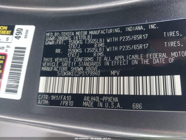 2023 TOYOTA SIENNA LE