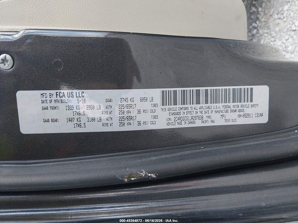 2018 DODGE GRAND CARAVAN SXT