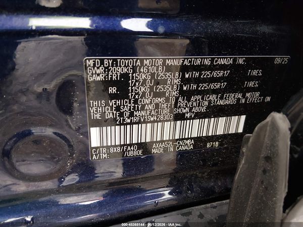 2025 TOYOTA RAV4 XLE