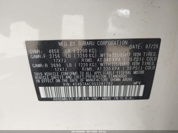 2025 SUBARU OUTBACK Base