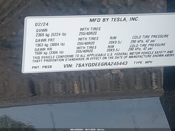 2024 TESLA MODEL Y