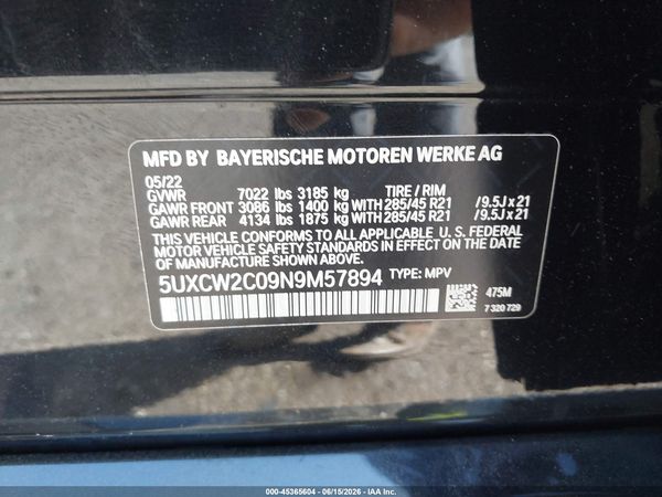 2022 BMW X7 XDRIVE40I