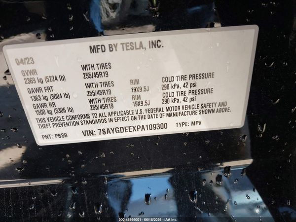 2023 TESLA MODEL Y