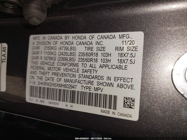 2021 HONDA CR-V AWD EX