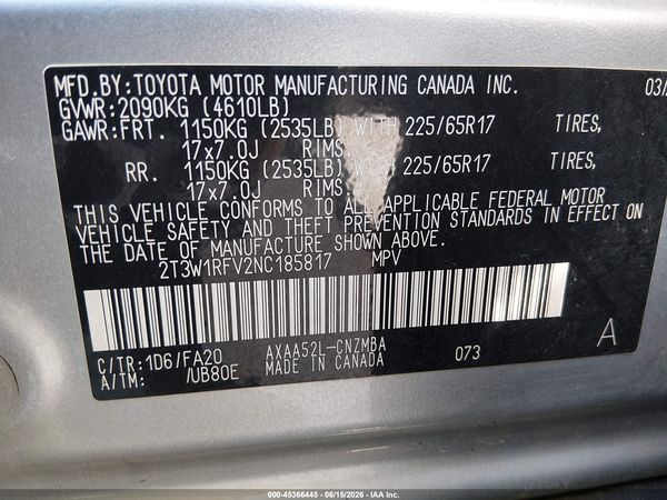 2022 TOYOTA RAV4 XLE