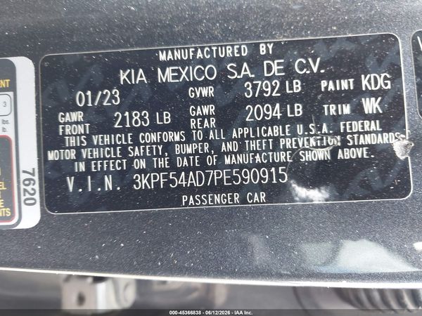 2023 KIA FORTE GT-LINE