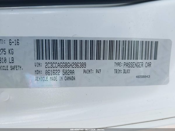 2016 CHRYSLER 300 300S ALLOY EDITION — I9