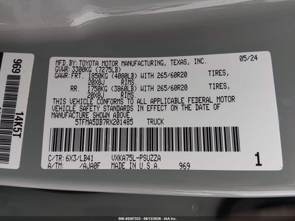 2024 TOYOTA TUNDRA 1794 EDITION