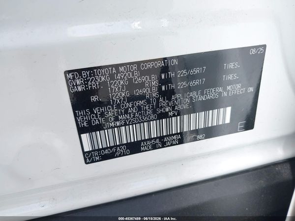 2025 TOYOTA RAV4 HYBRID XLE