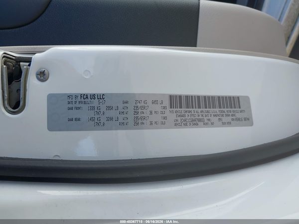 2017 CHRYSLER PACIFICA LX — I9
