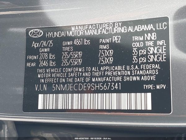 2025 HYUNDAI TUCSON LIMITED