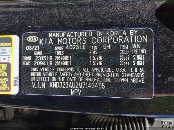 2021 KIA SOUL LX