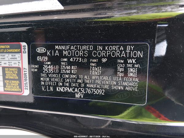 2020 KIA SPORTAGE LX