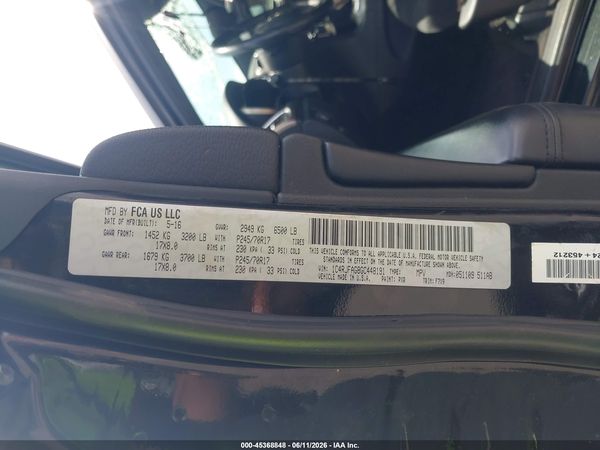 2016 JEEP GRAND CHEROKEE LAREDO
