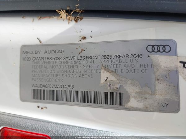 2021 AUDI A5 SPORTBACK