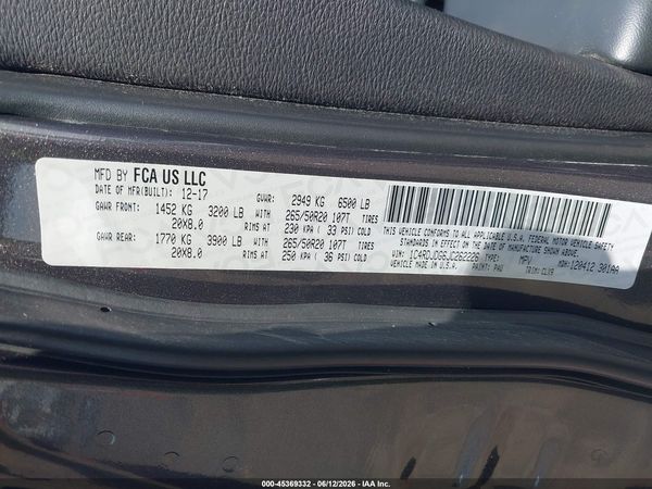 2018 DODGE DURANGO GT AWD