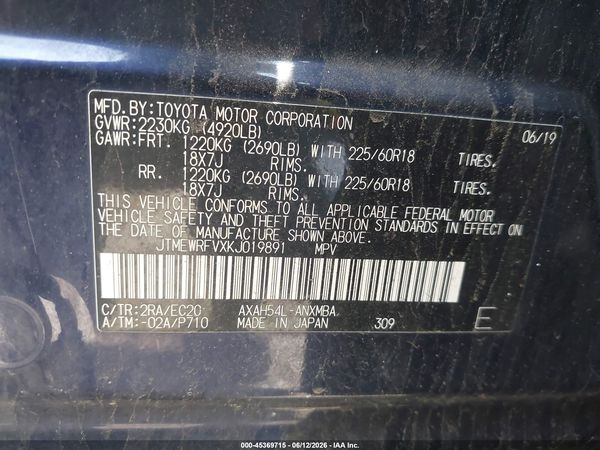2019 TOYOTA RAV4 HYBRID XSE