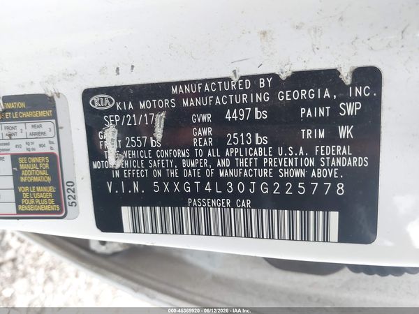 2018 KIA OPTIMA S