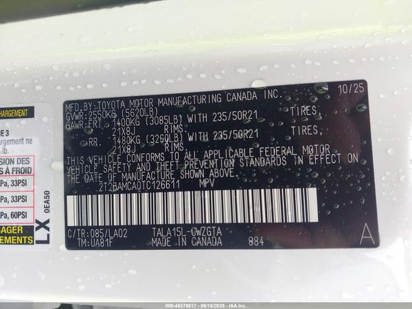 2026 LEXUS RX 350 LUXURY