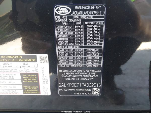 2023 LAND ROVER RANGE ROVER P530 SE