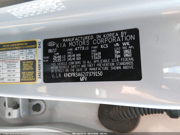 2018 KIA SPORTAGE SX TURBO