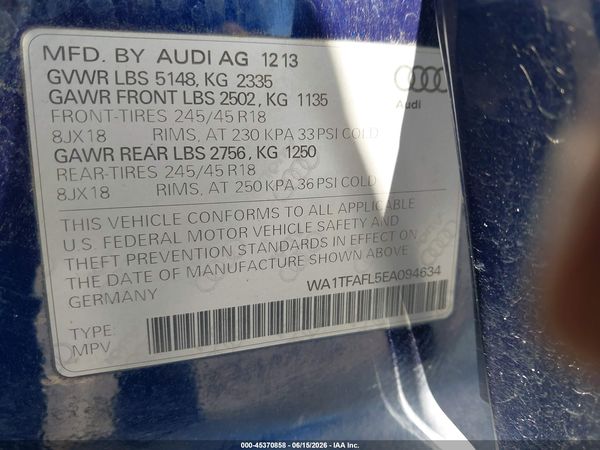 2014 AUDI ALLROAD 2.0T PREMIUM