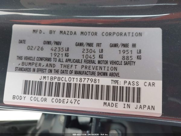 2026 MAZDA MAZDA3 2.5 S CARBON EDITION
