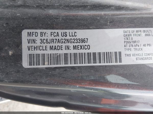 2022 RAM 1500 CLASSIC TRADESMAN  4X4 6'4 BOX