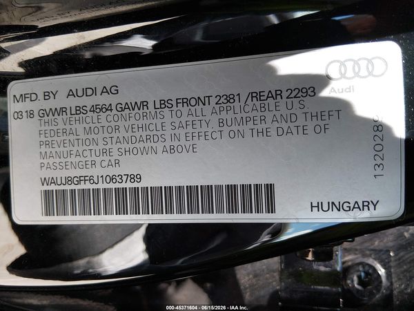 2018 AUDI A3