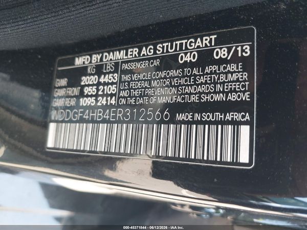 2014 MERCEDES-BENZ C 250 SPORT