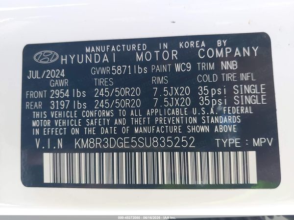 2025 HYUNDAI PALISADE XRT
