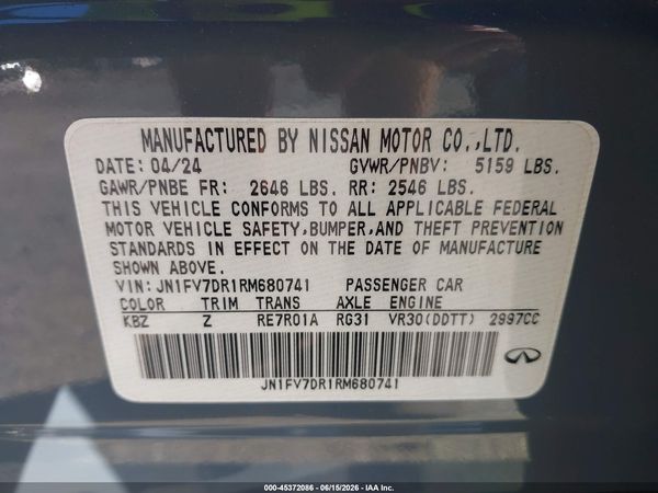 2024 INFINITI Q50 RED SPORT 400 AWD
