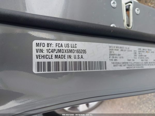 2021 JEEP CHEROKEE LIMITED 4X4