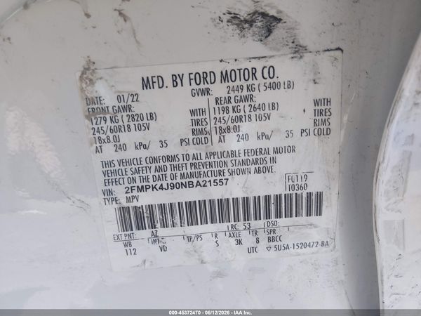 2022 FORD EDGE SEL