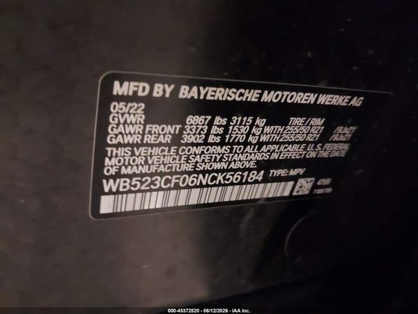 2022 BMW IX XDRIVE50