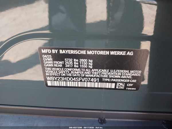 2025 BMW I4 GRAN COUPE EDRIVE40