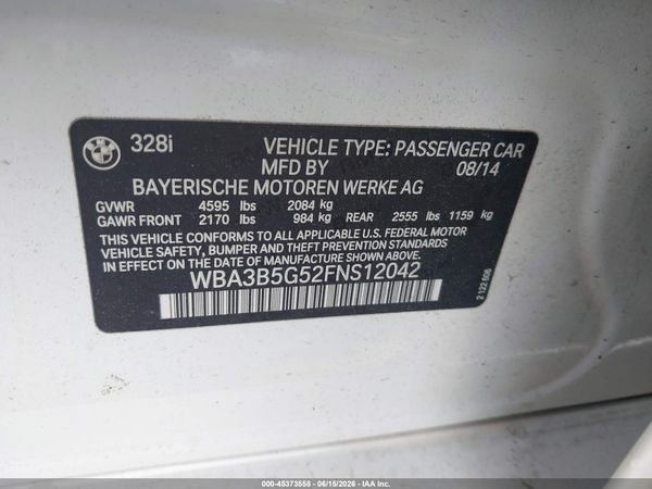 2015 BMW 328I XDRIVE
