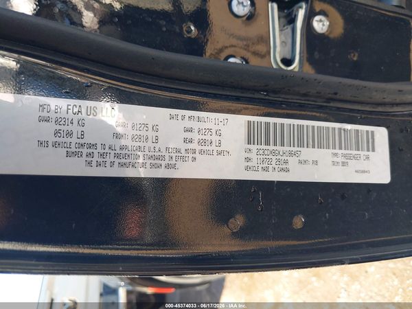 2018 DODGE CHARGER SXT RWD