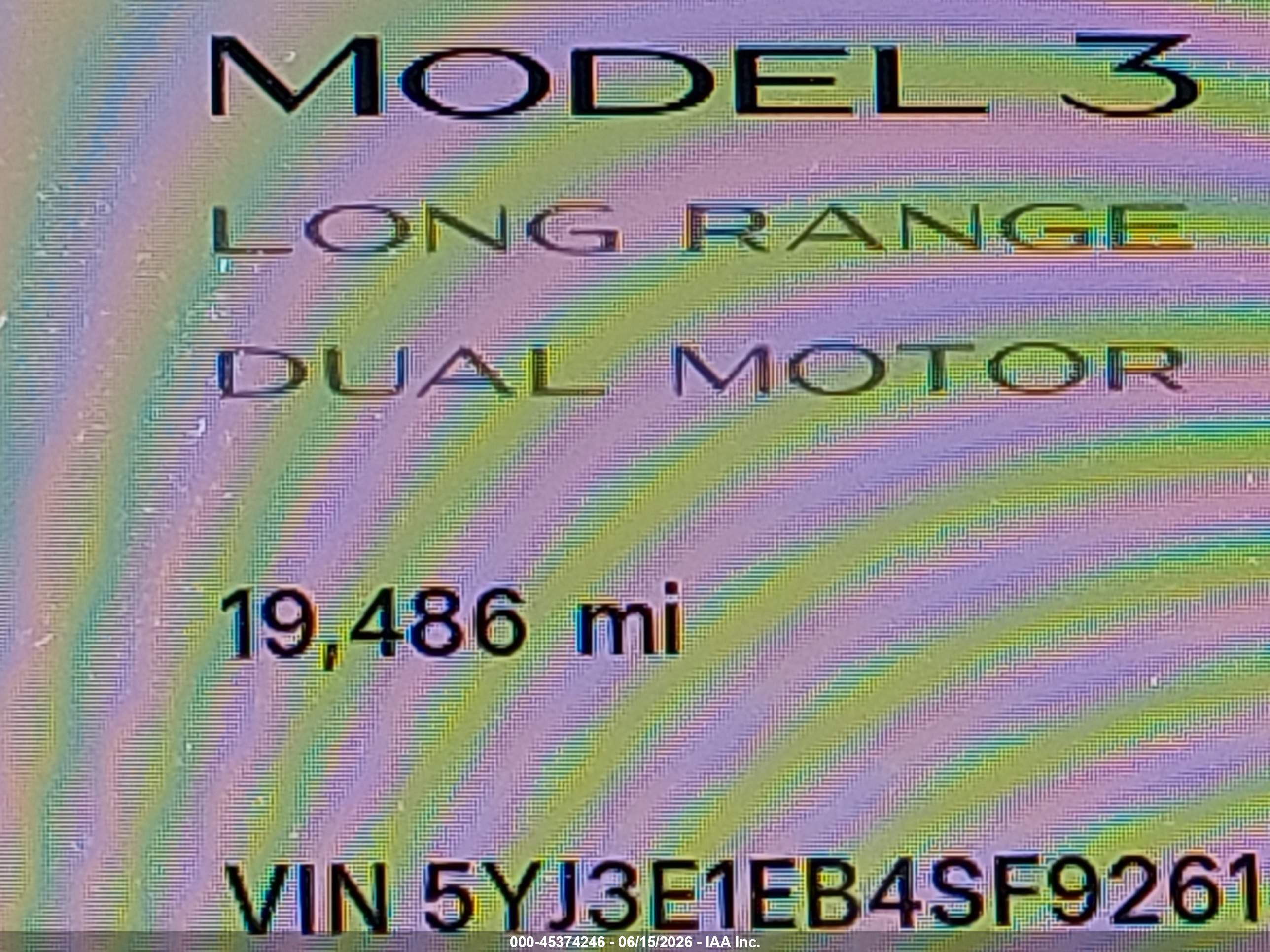 2025 TESLA MODEL 3