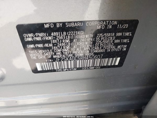 2024 SUBARU FORESTER SPORT