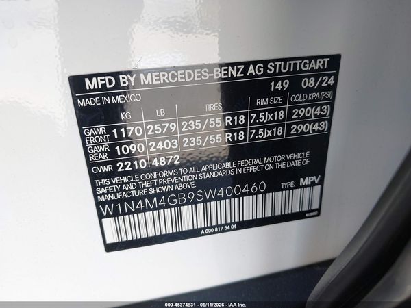 2025 MERCEDES-BENZ GLB 250 GLB250