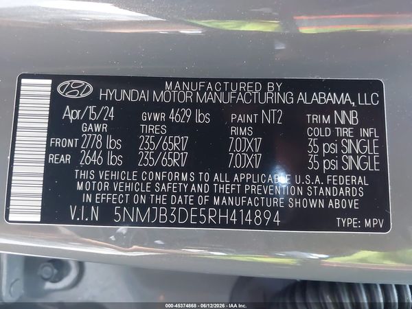 2024 HYUNDAI TUCSON SEL