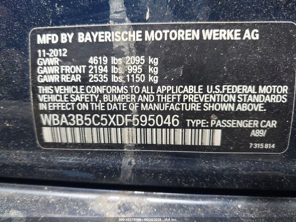2013 BMW 328I XDRIVE