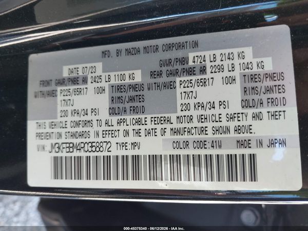2024 MAZDA CX-5 2.5 S SELECT