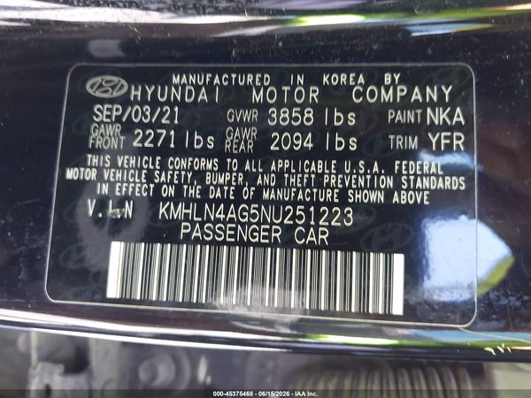 2022 HYUNDAI ELANTRA SEL