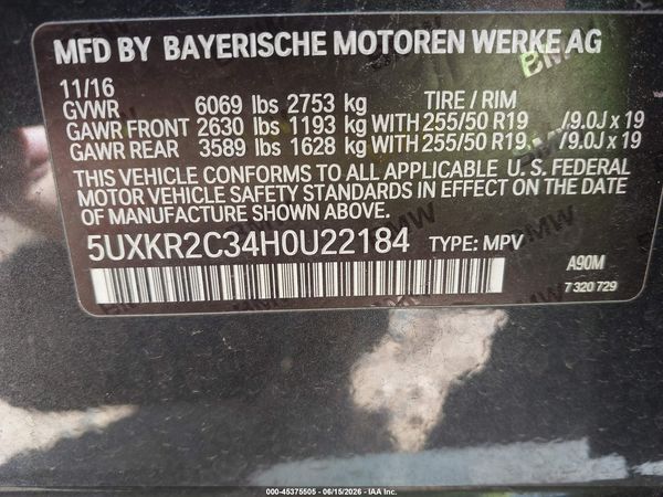 2017 BMW X5 SDRIVE35I