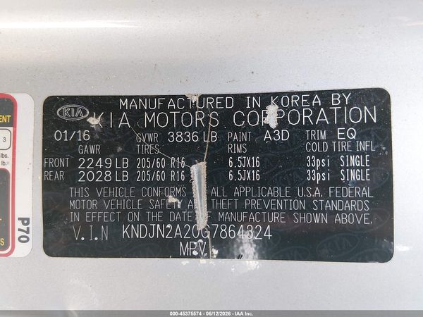 2016 KIA SOUL Plus