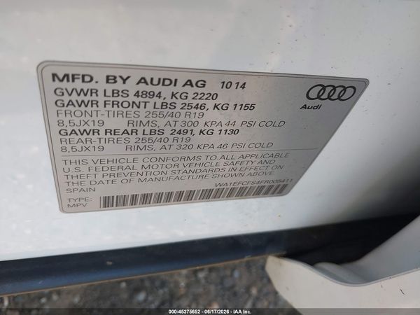 2015 AUDI Q3 2.0T PREMIUM PLUS