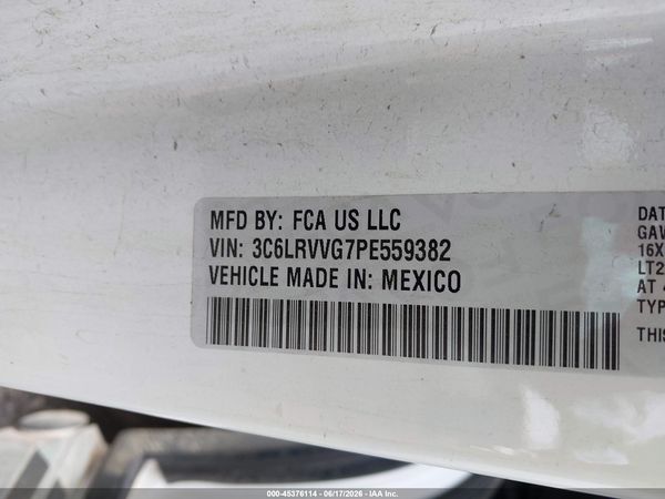 2023 RAM PROMASTER 2500 LOW ROOF 136 WB