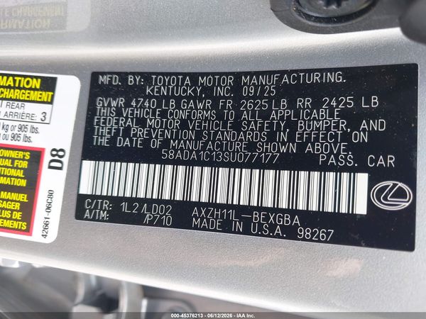 2025 LEXUS ES 300H 300h Premium